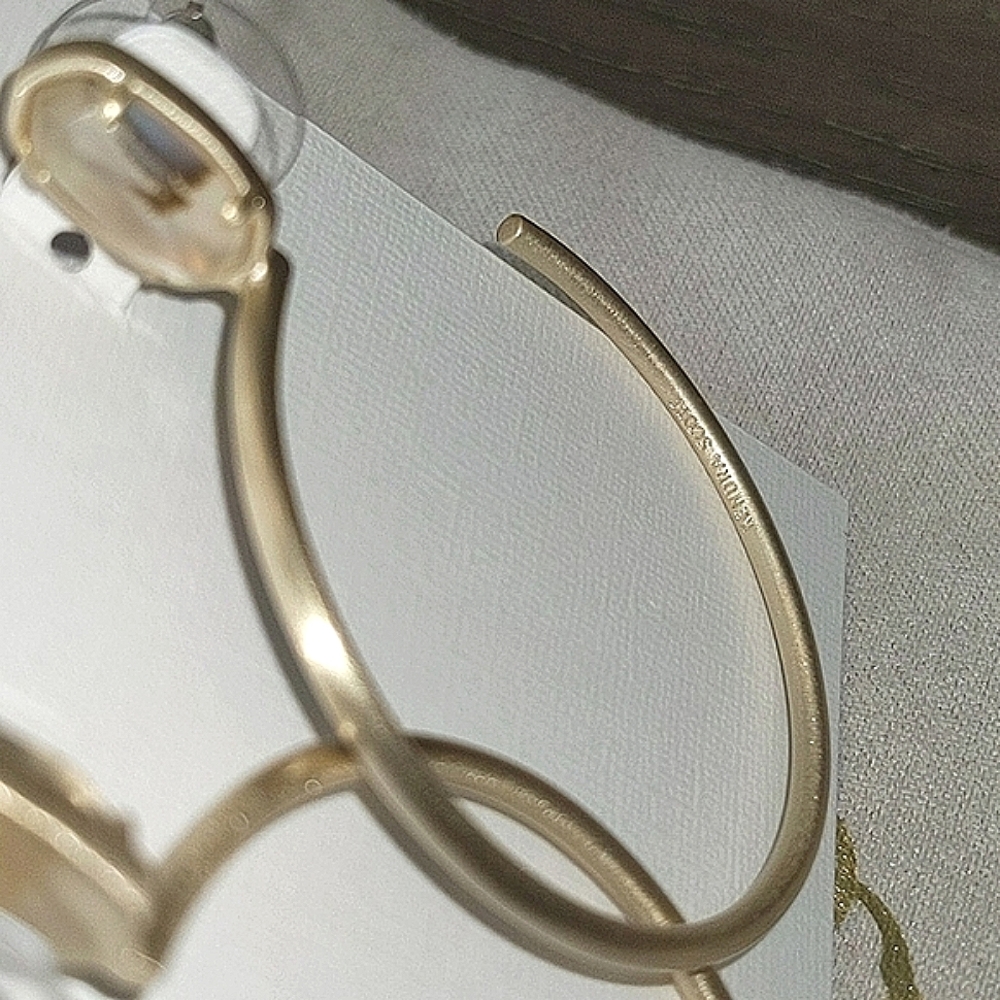 NEW Kendra Scott Pepper Stone Hoop Earrings - Picture 7 of 8